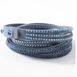 Touchstone crystal Wrap star bracelet in Denim